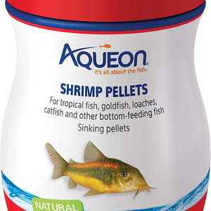 Aqueon Shrimp Pellets Sinking Food for Tropical Fish, Goldfish, Loaches, Catfish and Other Bottom Feeding Fish, 6.5 Ounces