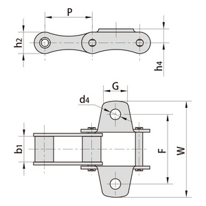 High Quality Precision Motorcycle and Roller Chain Suppliers Agricultural Conveyor S52 Roller Chain