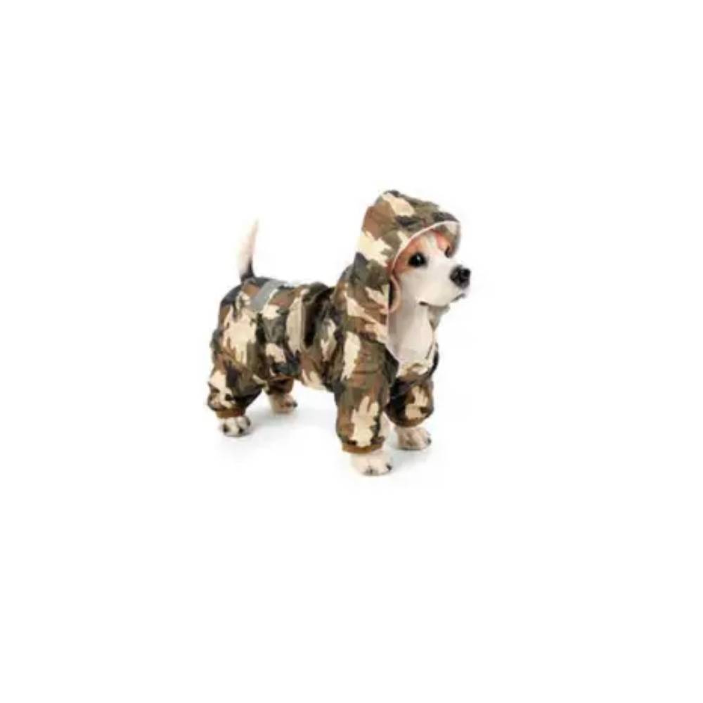 Dog Raincoat Clothes for Pet Dog Rain Coat Hood Reflective Dog Coat Puppy Costumes Waterproof Camouflage Jumpsuit Pet Supplies