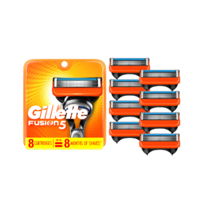 Durable Gillette Fusion 5 Men's Razor Blades Pack of 8 Cartridge Refill Mens Razors Blades at Affordable Prices from US Exporter