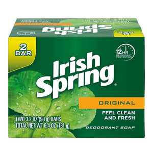 Wholesale Irish Spring Soap,Fresh Clean Scent - 3.75 oz - Bacteria Remover - Skin, Hand 8 Count, 24oz Package (Pack of 2)