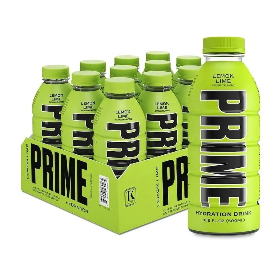 Prime Energy Drink / PRIME Hydration Drinks by KSI x Logan Paul (500ml) Pack Of 12, Bulk Supplier