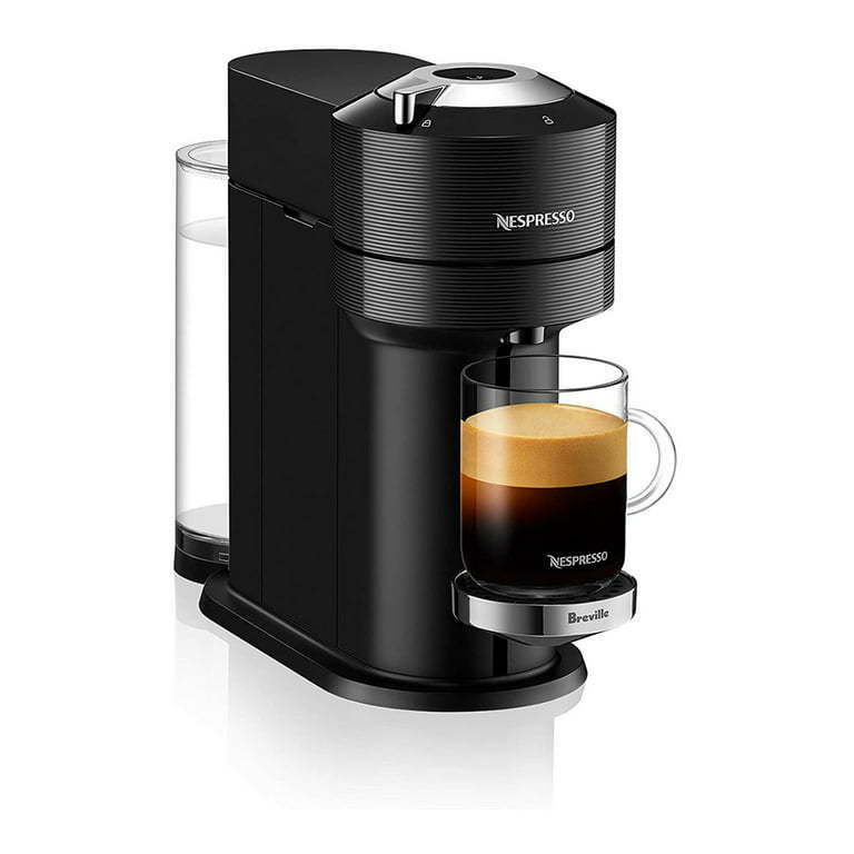 Nespresso Vertuo Deluxe Coffee and Espresso Machine by Breville with Milk Frother, Matte Black Chrome