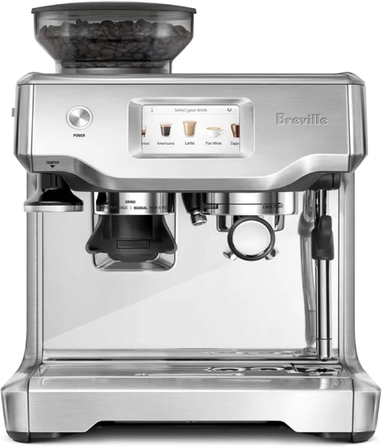 Discounted Price Original Brevilles Barista Touch Espresso Machine, 67 fluid ounces, Brushed Stainless Steel, BES880BSS