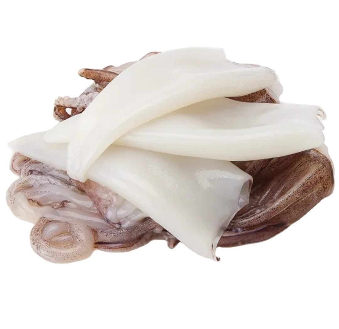 IQF High Quality Frozen Gigas Squid Tube U3 U4 U5 Fish Wholesale Price Fresh Quality Squid 50-150g Frozen France Ocean Squid