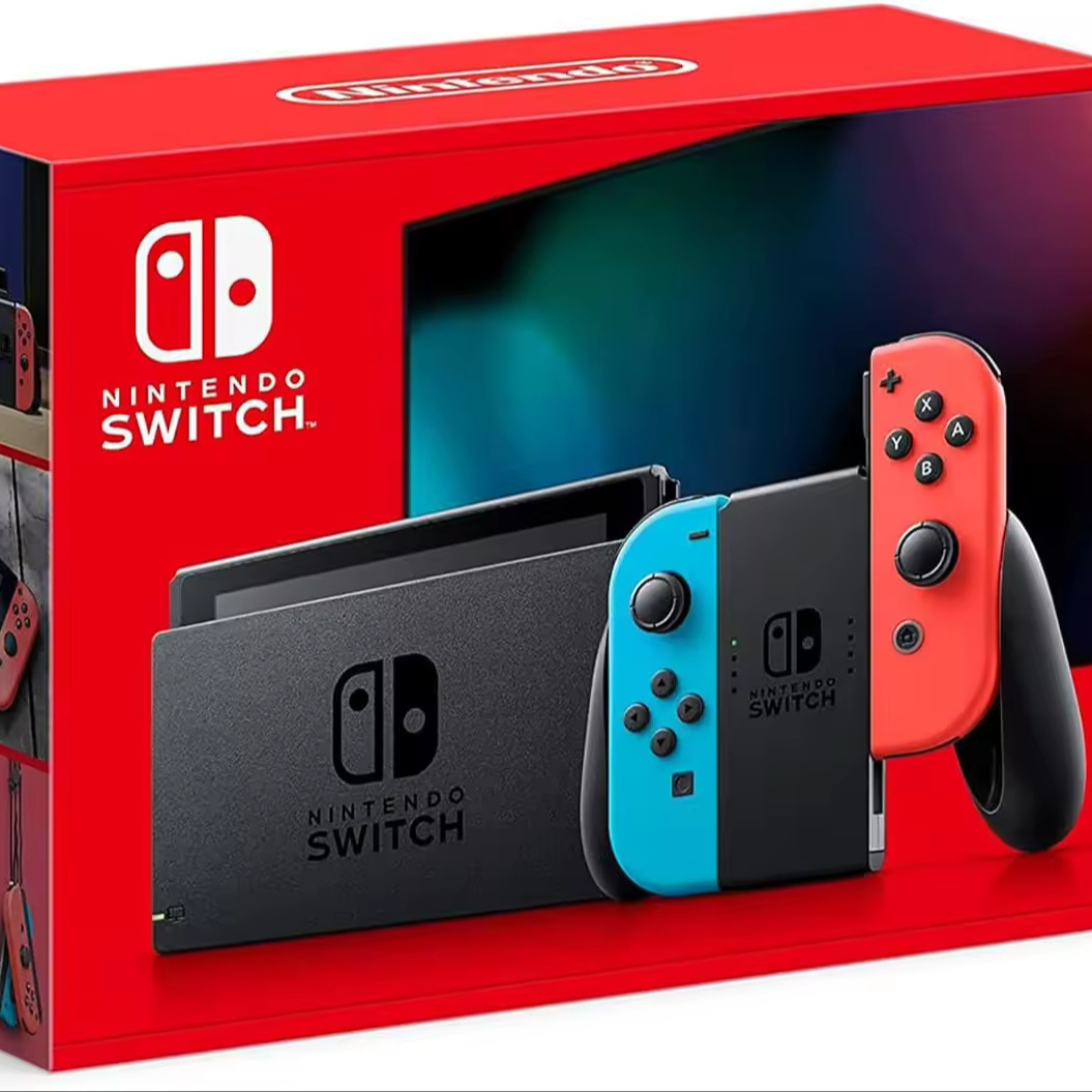 Best Discounted Wholesale Price Original New Nintendos Switch with Neon Blue and Neon Red Joy-Cons