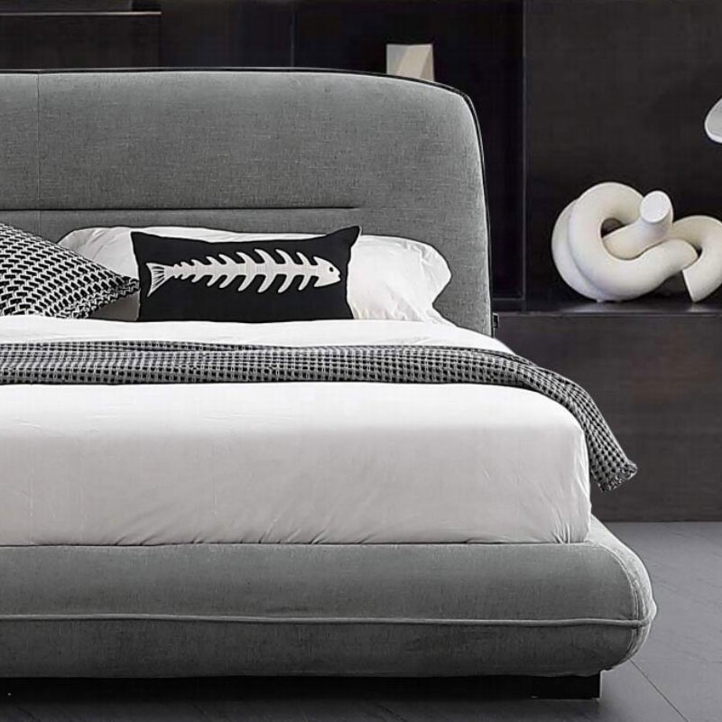 Modern luxury villa Bedroom Sofa Bed adult comfortable double bed high density sponge soft cloth bed