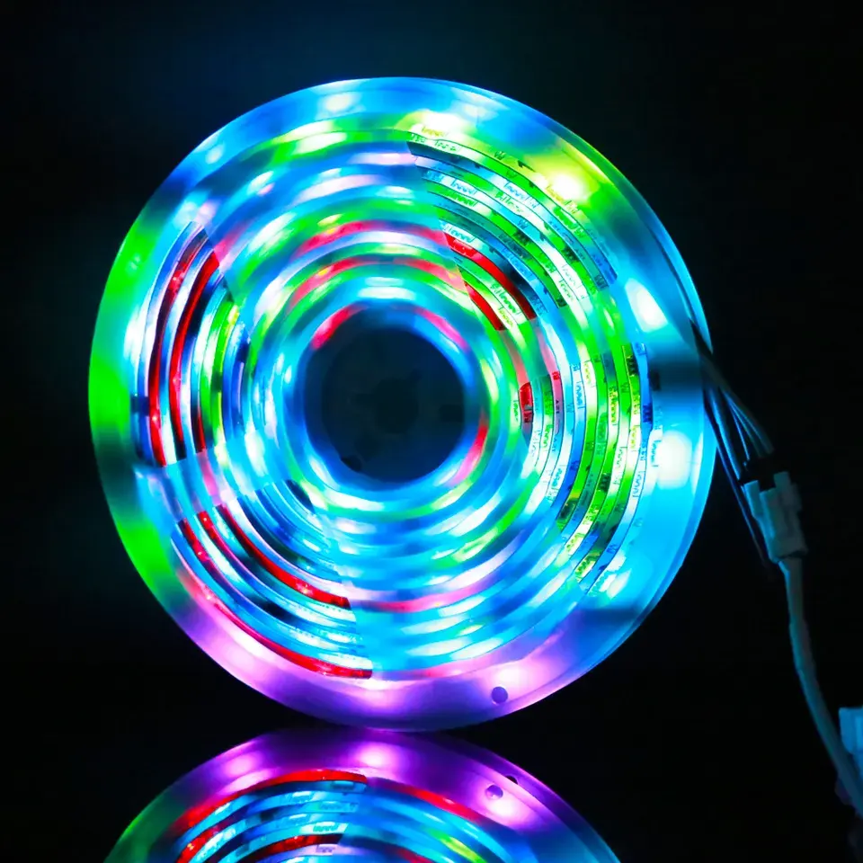 Hot Sale Light Source Wifi Control SMD2835 5050 Flexible Constant Current RGB LED Strip Light Waterproof 12V Full Color Luces 80