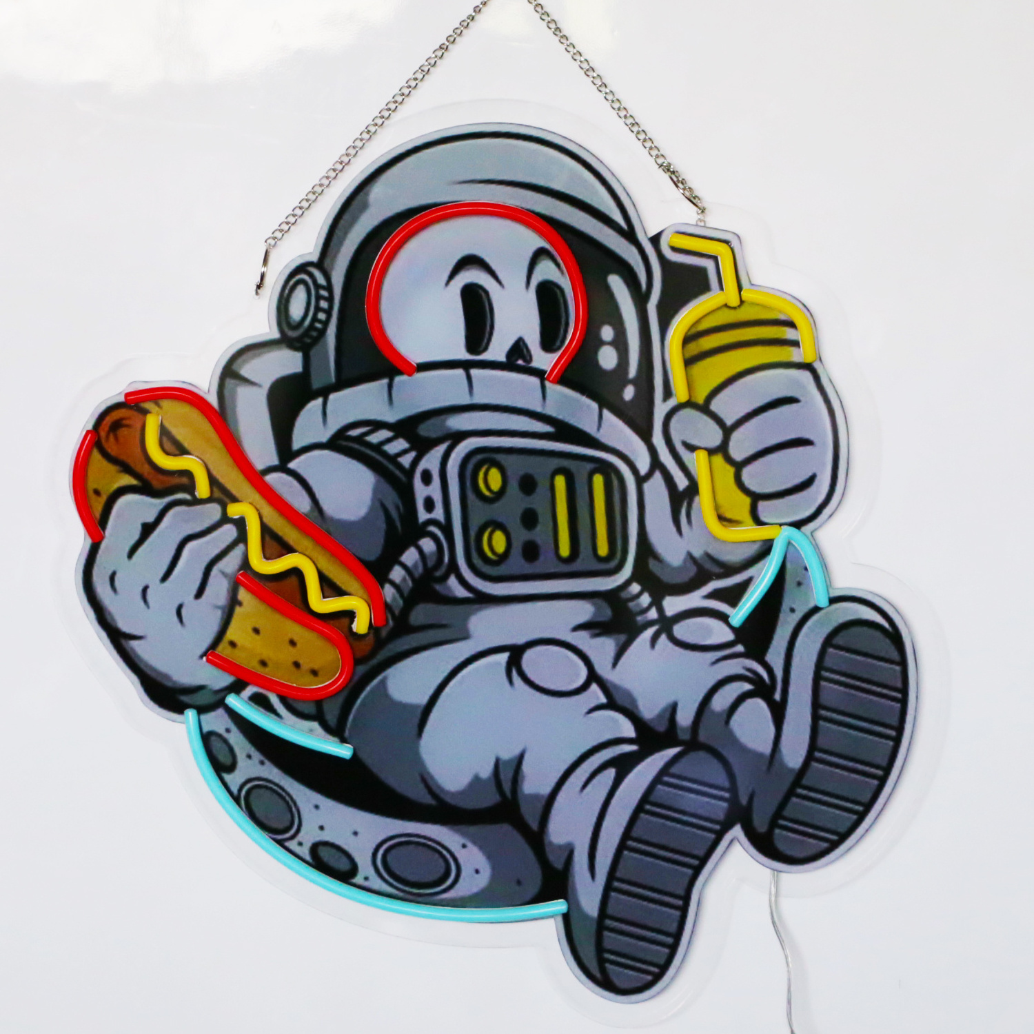 Led Advertising Neon Sign Custom Flex Diy Neon Light Signs - Astronaut Shape