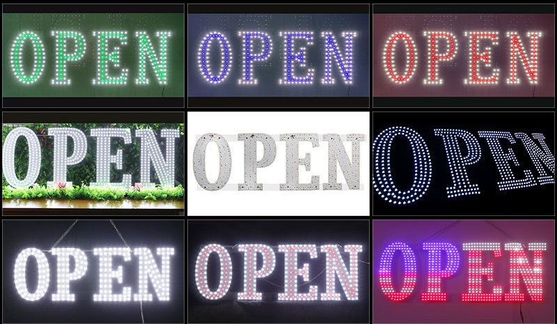 Manufacturer custom led sign open oude fast delivery letter smoke shop led sign for board outdoor advertising business