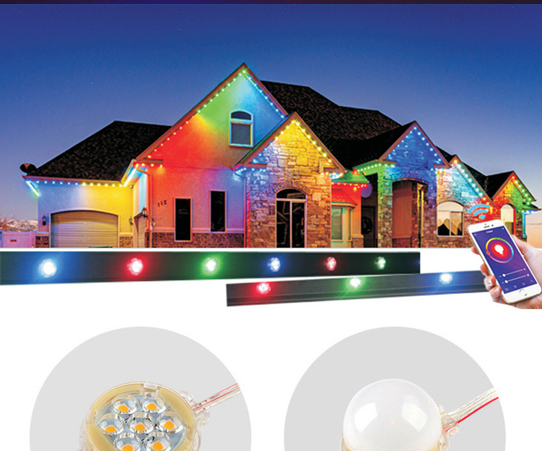 With IC  Strip light christmas Outdoor Waterproof Ws2811 Rgb Pixel Node Led Module Led Pixel Light