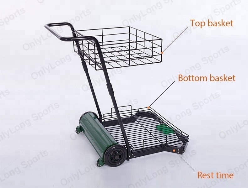 Tennis ball picking cart machine for wholesale tennis training aids