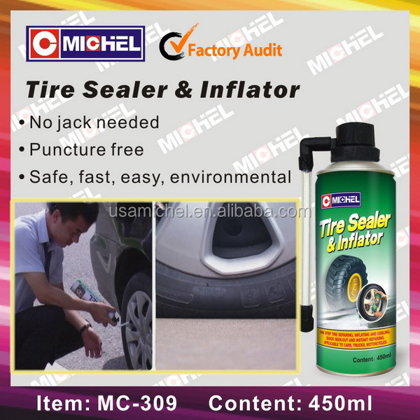 Tire Spray Sealant Inflator Puncture Repair Clear Waterproof Car Tire Sealer