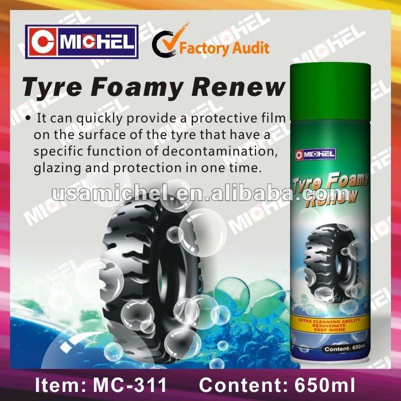 650ml Tyre Foam Cleaner, Tire Shine