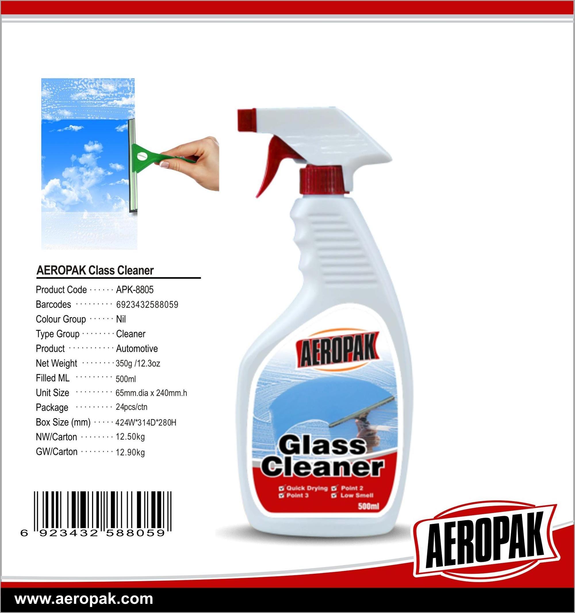 Aeropak Glass stain  Car Cleaning Glass Cleaner spray portable car window cleaner spray