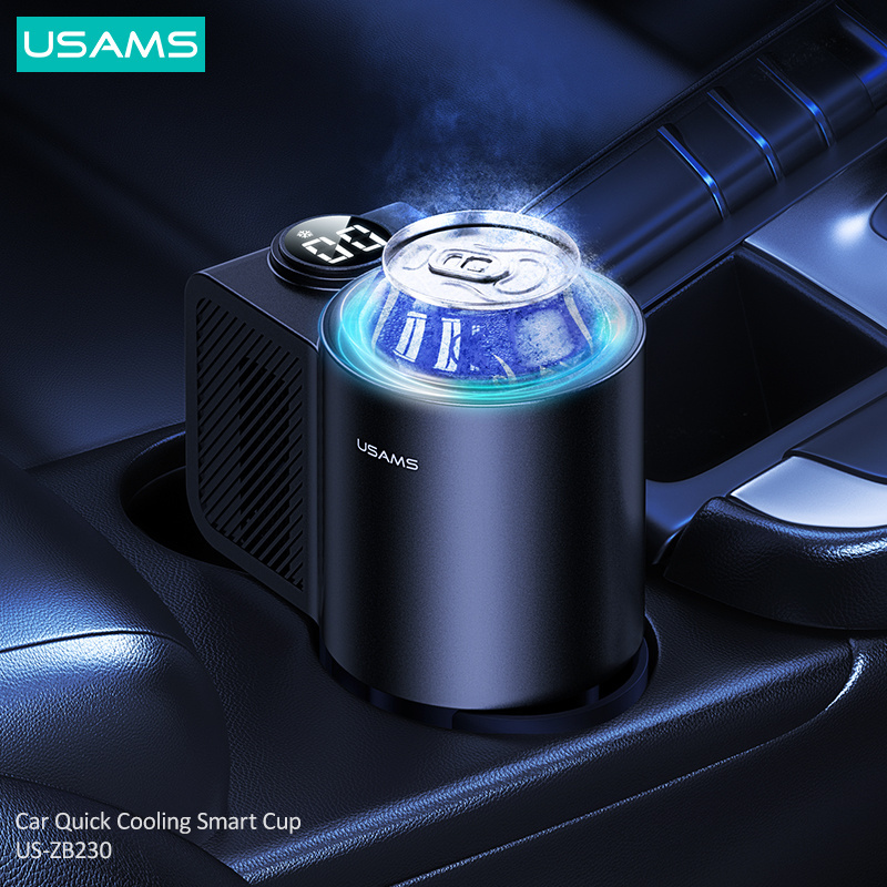 USAMS 2023 Hot selling Innovative New Car Universal Accessories Smart Electric Cooling Cup