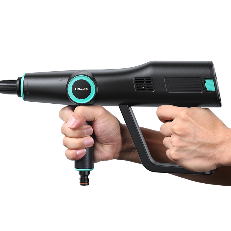 USAMS Cordless Portable 1700Kpa High Pressure Electric Car Washer Gun With Rechargeable Battery Power Car Wash Foam Gun