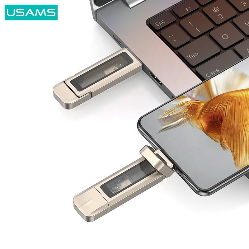 USAMS 1tb usb flash drive type c 2tb flash drive 2 tb flash drive with box 128gb 256gb 512gb