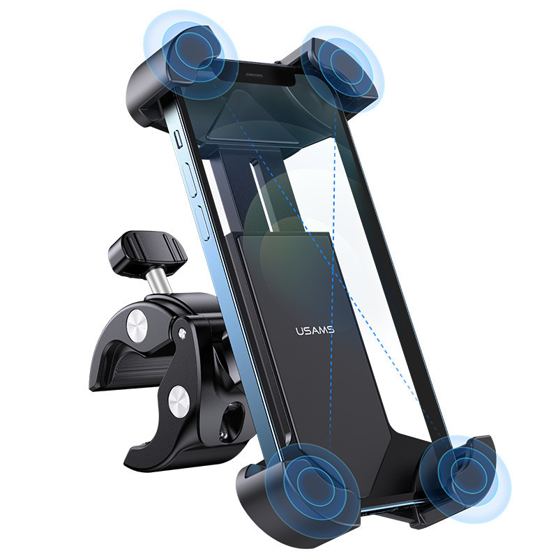 USAMS ZJ064 360 Angle Adjustment Cycling Shockproof Phone Holder For 4.5-7 Inches Mobile Phone