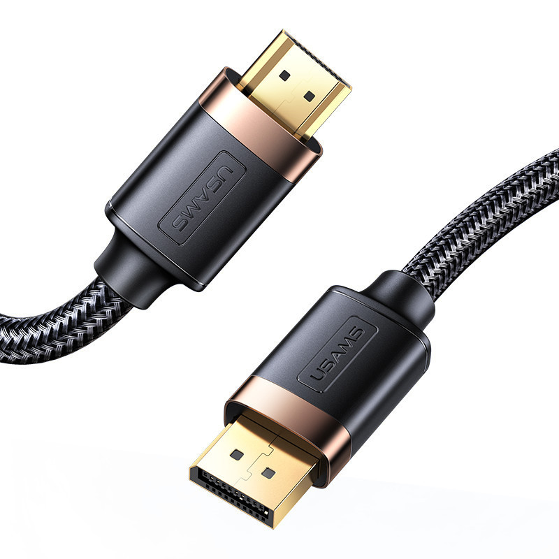 Usams 2023 Hot selling US-SJ530 2M 4K DP To Cable Male To Female Adapter Mini Display Port to Adapter Cable 4K HD   2m