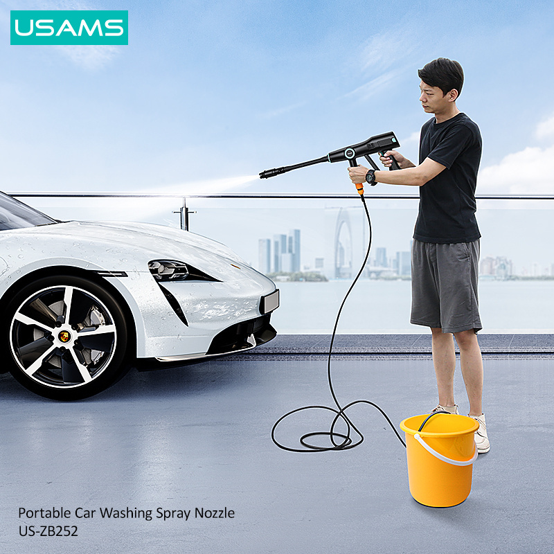 USAMS car wash water gun foam cleaning car wash machine  portable car washing spray gun with Battery