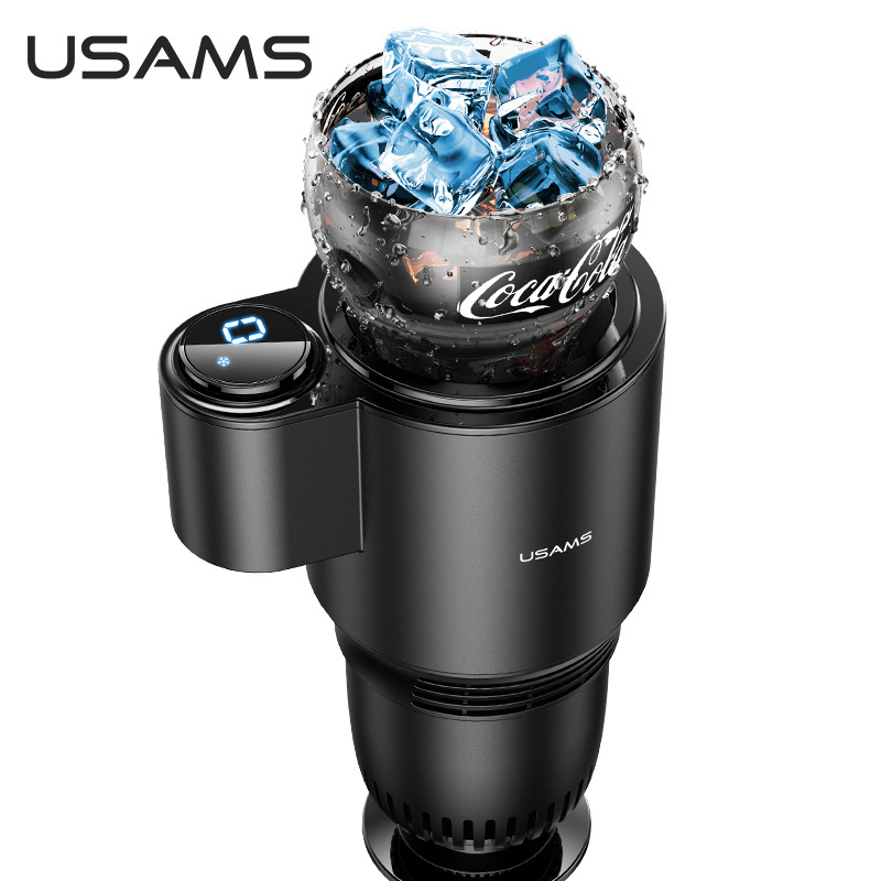 2020 USAMS US-ZB160 Car Accessories Quick Digital Mini Smart 	Electric Car Heating Cooling Cup Car Holder