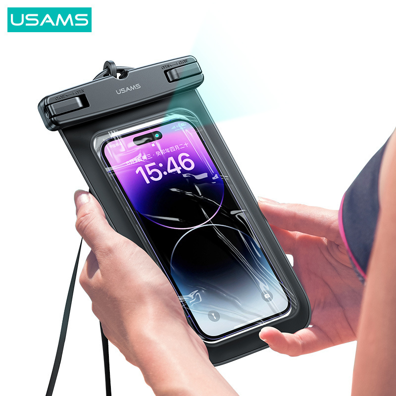 USAMS Wholesale Universal Size Underwater IP68 Water Proof Pouch Case Waterproof Phone Bag For Mobile Phone