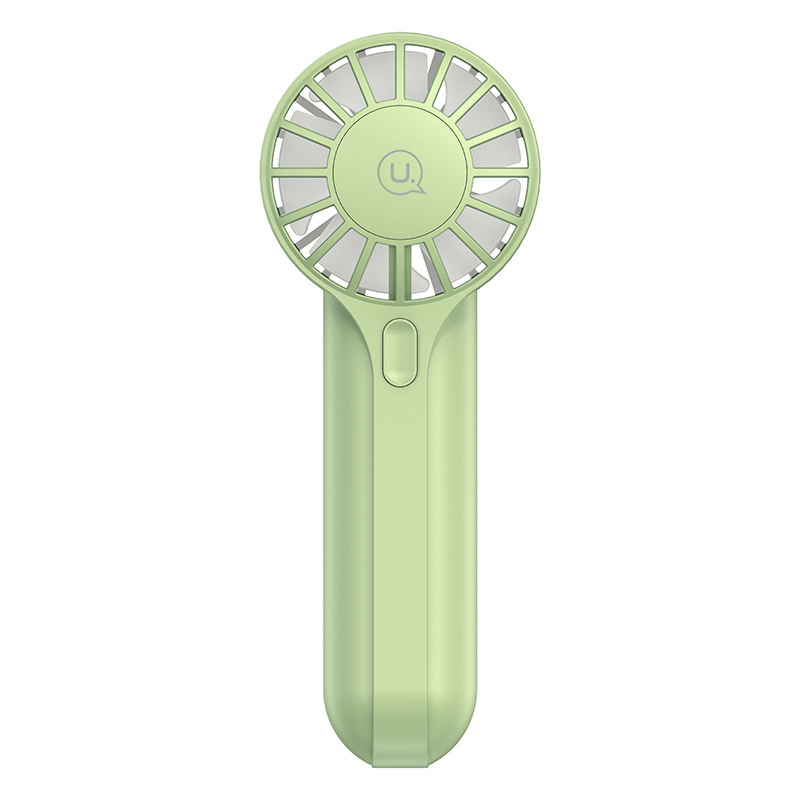 USAMS 2024 Summer ZB288 Portable Handheld 3 Speed Fan Electric Plastic Mini Hand Rechargeable Handy Fan