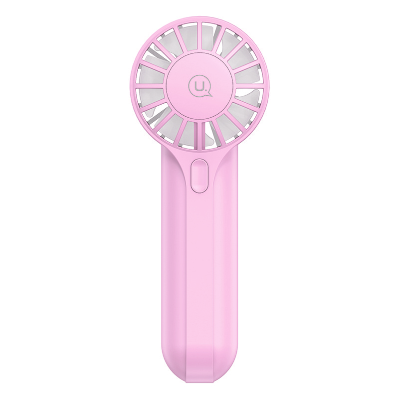 USAMS 2024 Summer ZB288 Portable Handheld 3 Speed Fan Electric Plastic Mini Hand Rechargeable Handy Fan