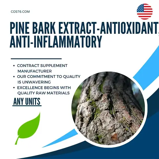 Pine Bark Extract - Antioxidant anti-inflammatory Sourced from natural pine bark May improve cardiovascular health