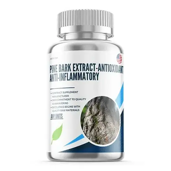 Pine Bark Extract - Antioxidant anti-inflammatory Sourced from natural pine bark May improve cardiovascular health