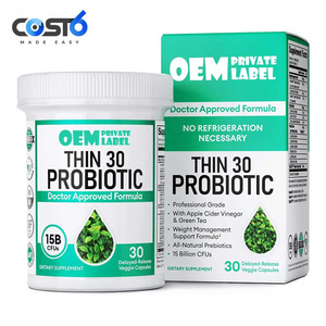 OEM Probiotics Capsules Help with ACV Keto Detox & Weight Loss 30 Green Tea Probiotic pills, dissolved