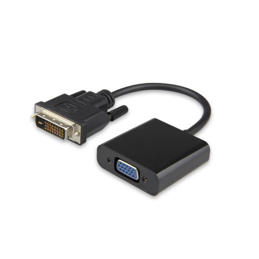 Factory directly  DVI-D TO VGA Adapter DVI 24+1/24+5 PIN Male to VGA 15 PIN Female adapter converter