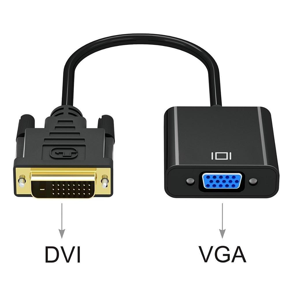 Factory directly  DVI-D TO VGA Adapter DVI 24+1/24+5 PIN Male to VGA 15 PIN Female adapter converter