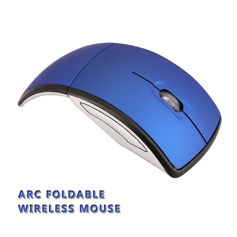 Wholesale Business Foldable Arc Mouse Promotional Gift Mice Folding Arc 2.4G Wireless Mouse