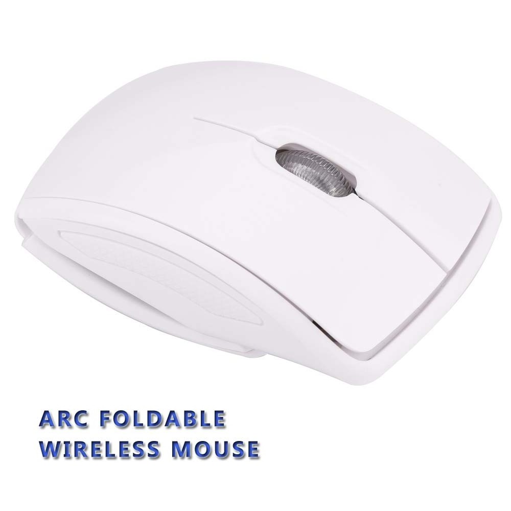 Wholesale Business Foldable Arc Mouse Promotional Gift Mice Folding Arc 2.4G Wireless Mouse