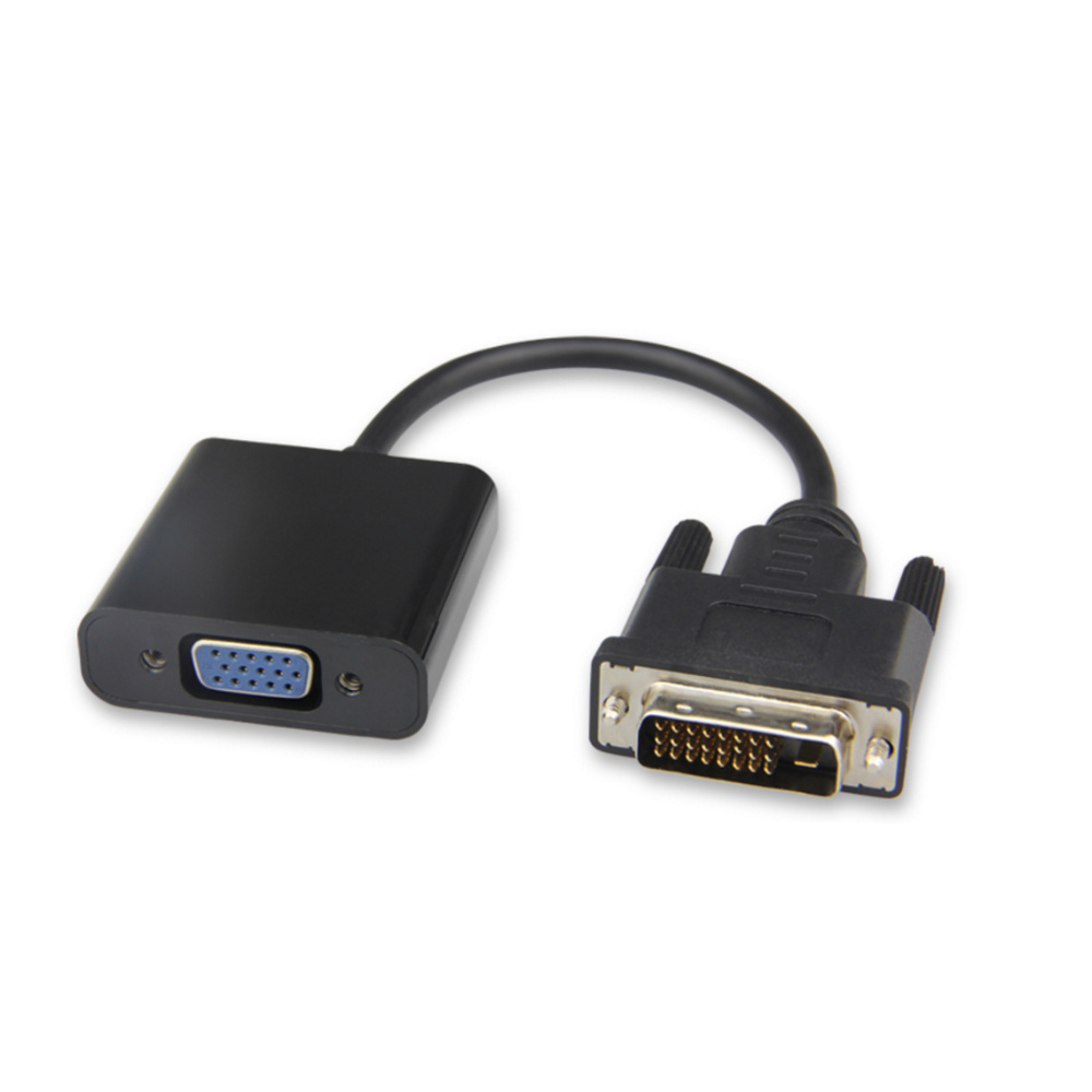 Factory directly  DVI-D TO VGA Adapter DVI 24+1/24+5 PIN Male to VGA 15 PIN Female adapter converter