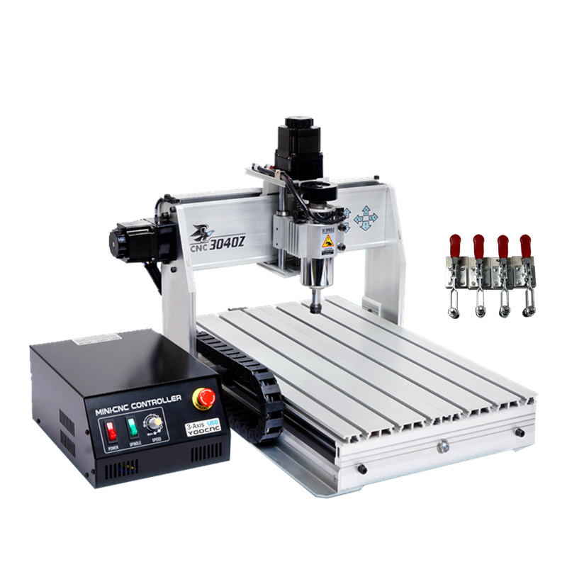 CNC 3040Z-DQ 4 axis Engraving Machine,3040Z-DQ mini CNC router, milling machine + wireless handwheel