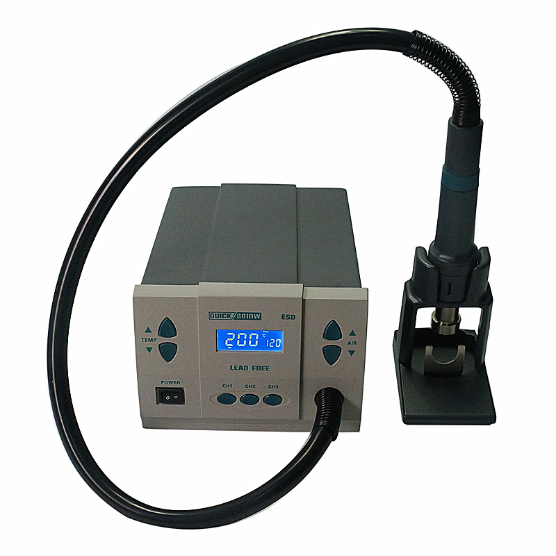 QUICK 861DW Hot Air Rework Station ESD Lead-free Heat Gun Soldering Station For Phone PCB Repair