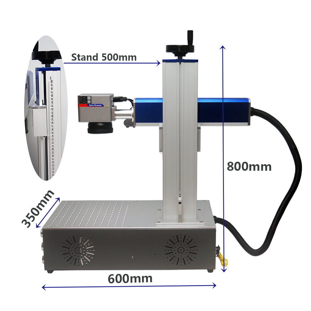 Raycus 50W Desktop Mini Fiber Laser Engraver 20W MAX UV3W Nameplate Marking Machine 5W UV Laser 30W CO2 Engraving 40W Power