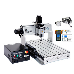 CNC 3040Z-DQ 4 axis Engraving Machine,3040Z-DQ mini CNC router, milling machine + wireless handwheel