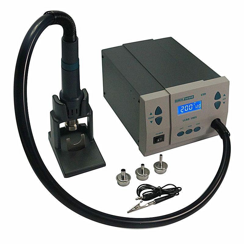 QUICK 861DW Hot Air Rework Station ESD Lead-free Heat Gun Soldering Station For Phone PCB Repair