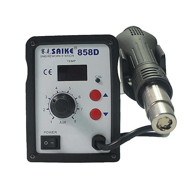 858D LED Digital ESD  Lead free soldering station hot air heat gun for 700w