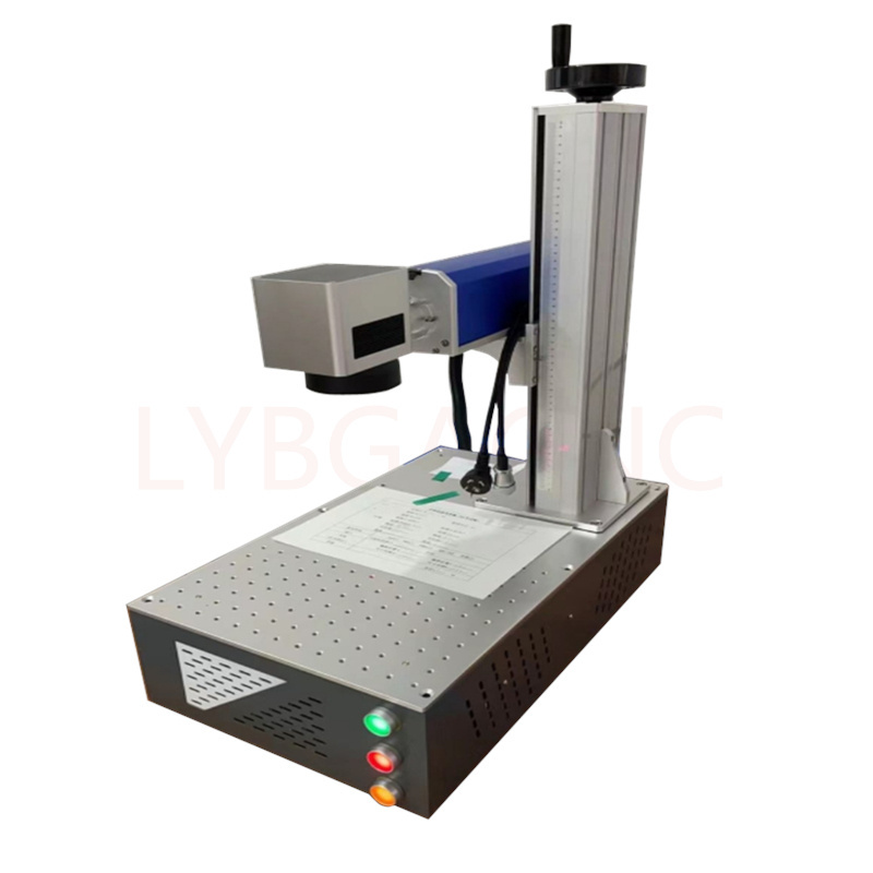 Disassembled LY Desktop Mini Galvo Scanner Align System All In One 20W 30W 50W Raycus Max Fiber Laser Nameplate Marking Machine