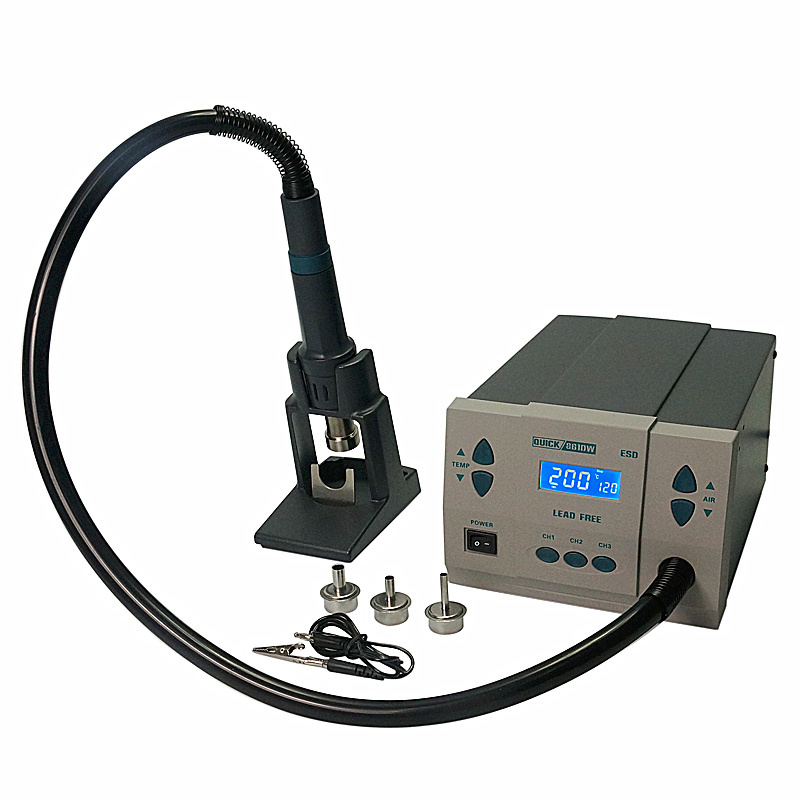 QUICK 861DW Hot Air Rework Station ESD Lead-free Heat Gun Soldering Station For Phone PCB Repair