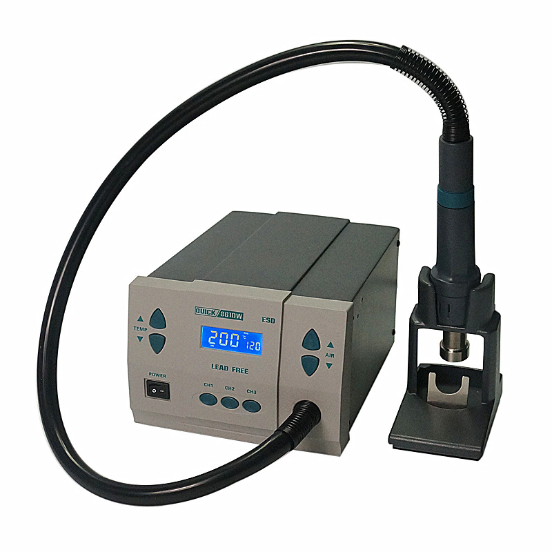 QUICK 861DW Hot Air Rework Station ESD Lead-free Heat Gun Soldering ...