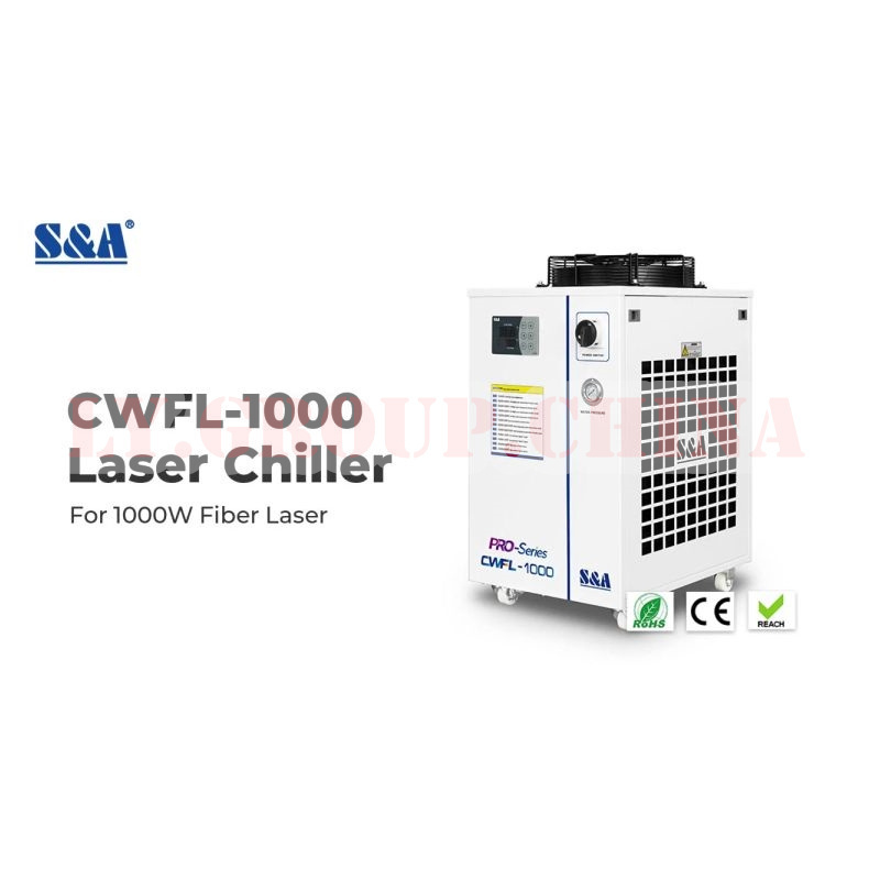 S&A CWFL 1000 Series Dual Circuit Process Water Cool Chiller Reliable Pump Core Component For 1KW Fiber Laser Engraving Cutting