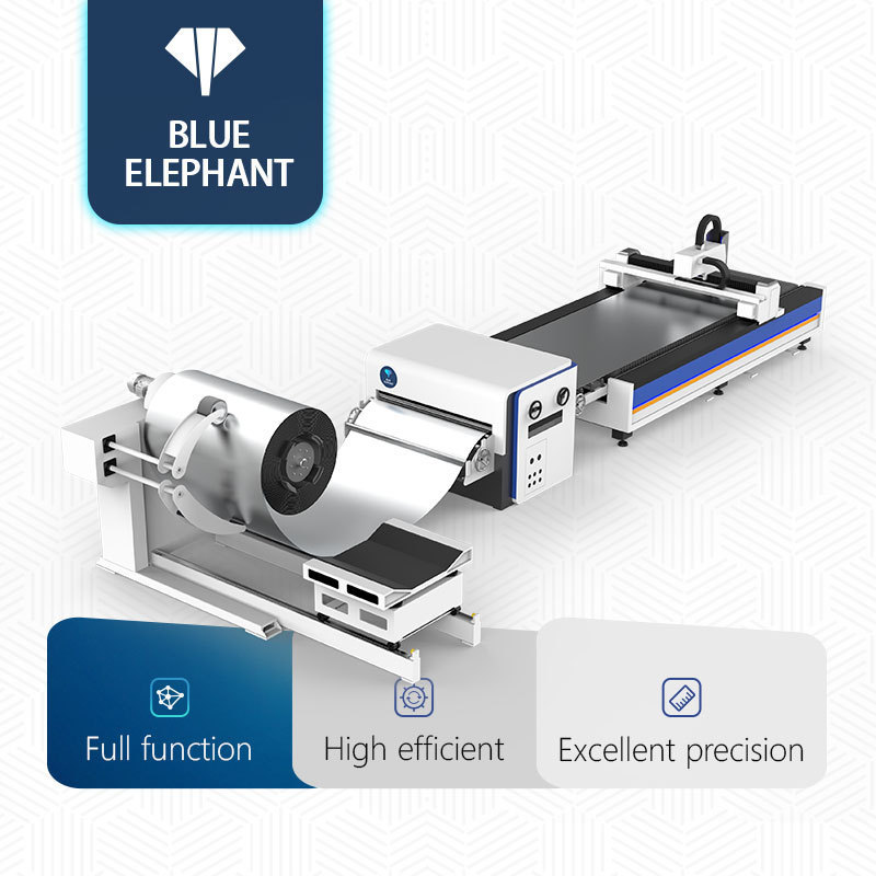 Top Ranked Automatic Coil Fed Laser Sheet Cutting Machine for Fiber Laser Metal Cutting Automatic Steel Cutting Router for Sale