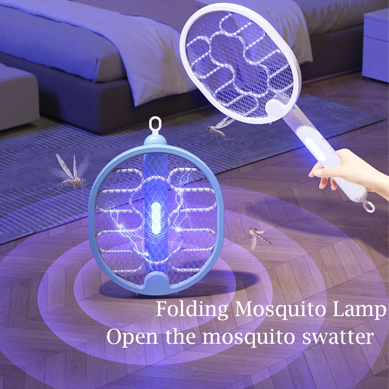 New Design OEM Rechargeable Electric Mosquito Swatters Rackets Killer Bug Zapper Fly Swatter Mosquito Racket Electric Swatters