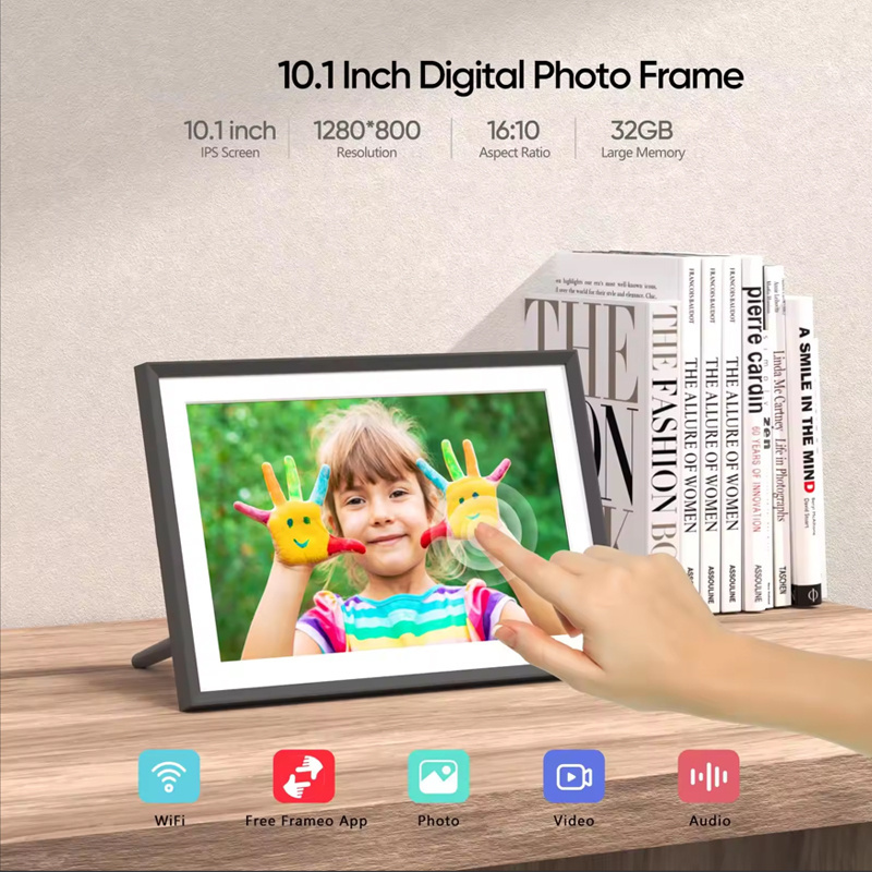 10.1 Inch Wifi Touch Video NFT Digital Photo Picture Cuadros Bilderrahmen Lcd Cloud Frameo Digital Photo Frame